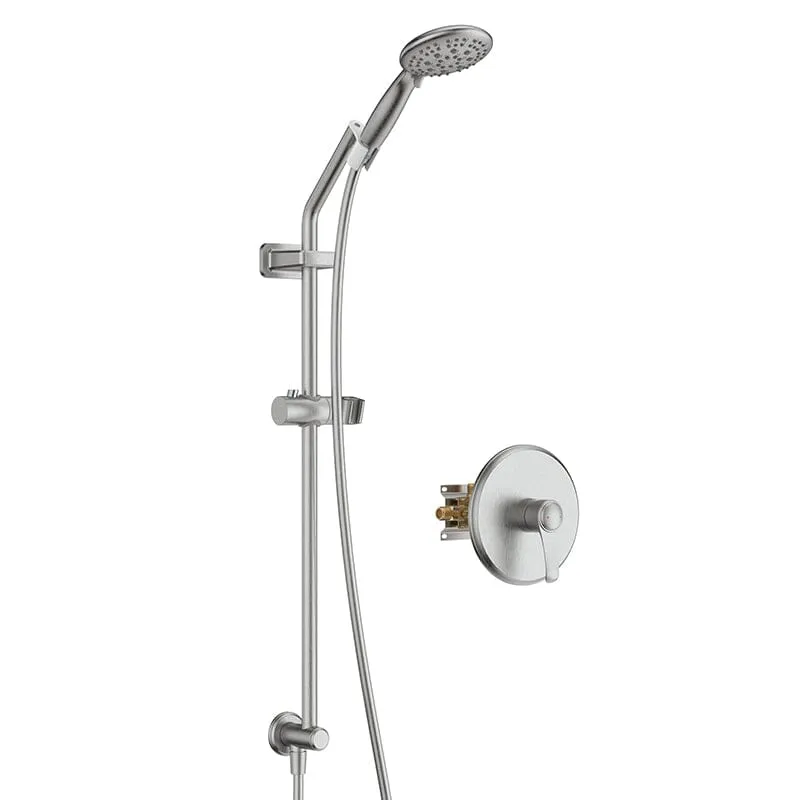 Full Slide Bar Multi Function 4.7'' Massage Shower Head with Valve