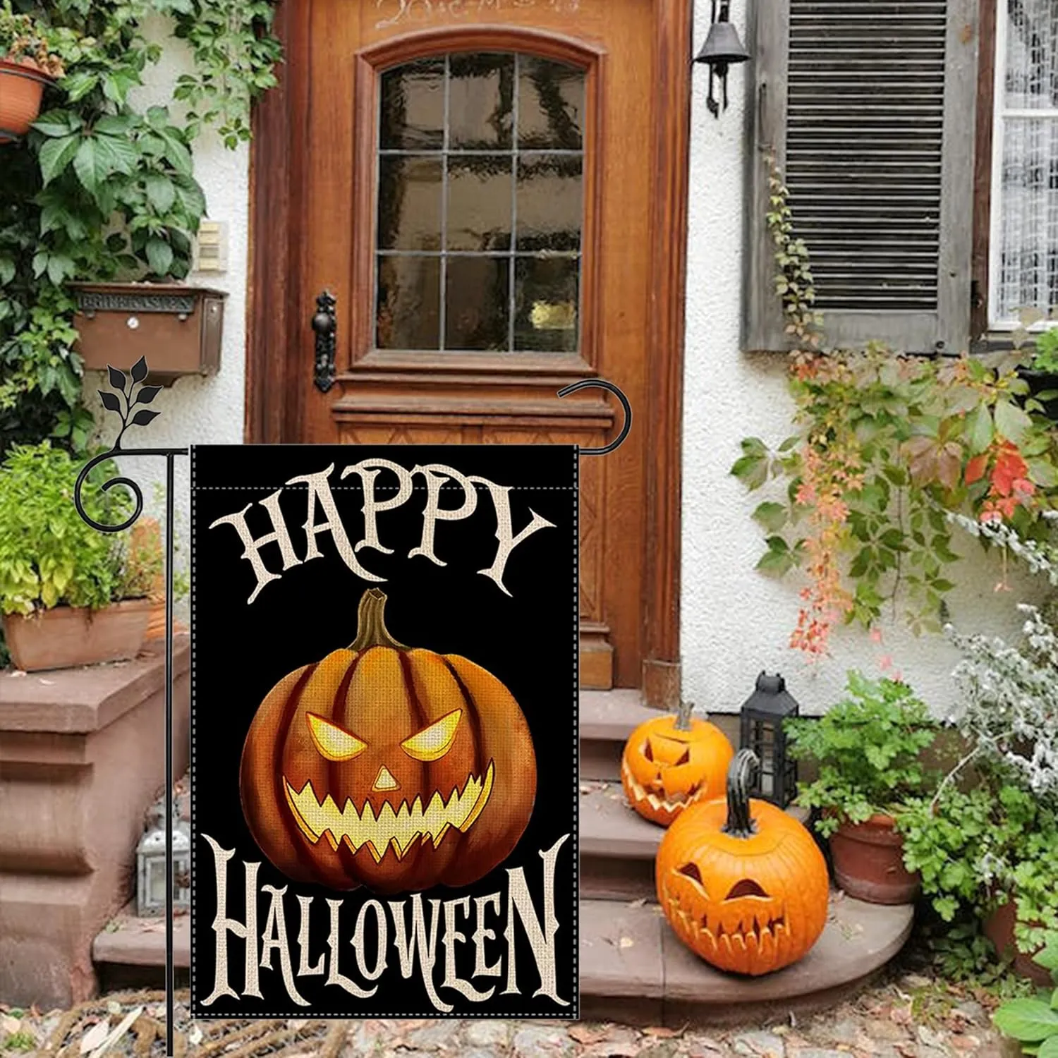 Halloween Garden Flag 12x18 Inch, Vertical Double Sided, 6Pcs