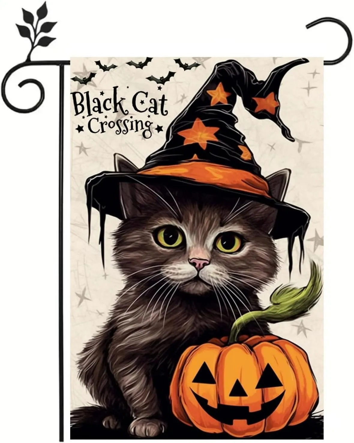 Halloween Garden Flag 12x18 Inch, Vertical Double Sided, 6Pcs