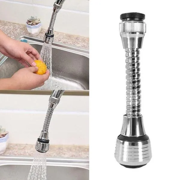 Hot 360 Rotate Faucet Nozzle Filter Adapter Water Saving Tap Aerator Diffuser Bathroom Kitchen Accessories Kitchen Faucet 1Pc