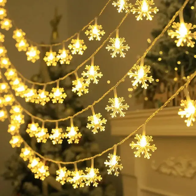 Leds Snowflake rope garland