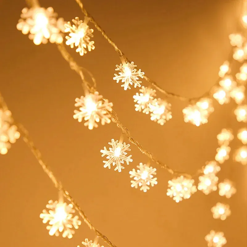 Leds Snowflake rope garland