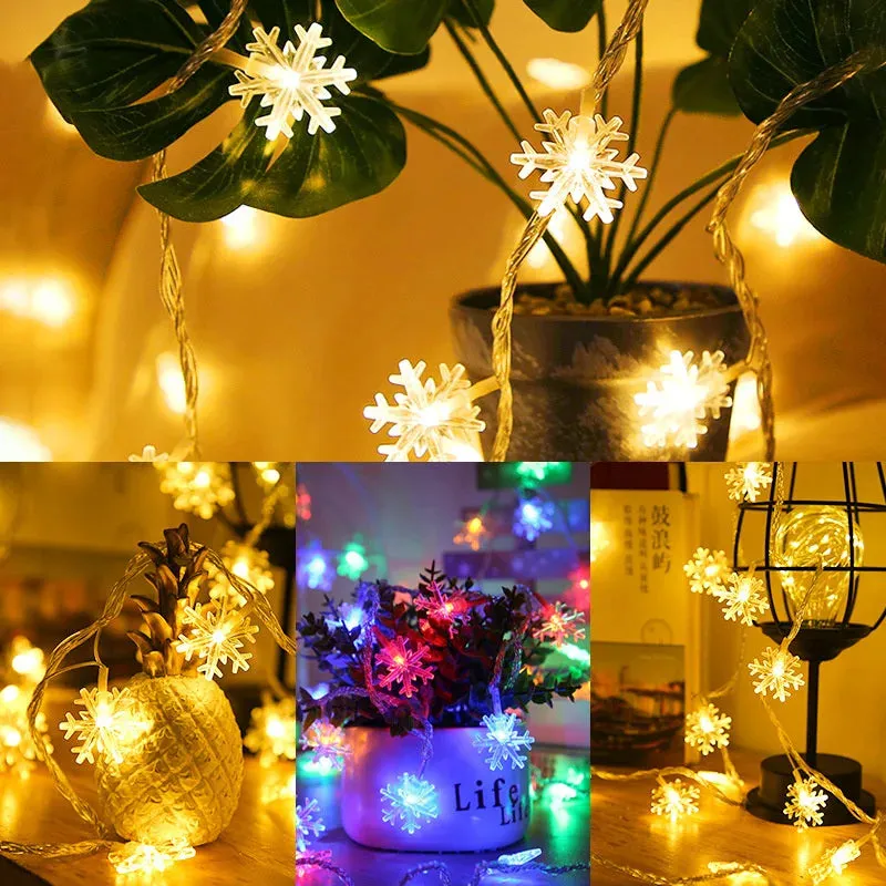 Leds Snowflake rope garland