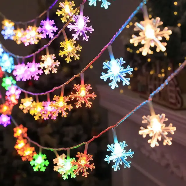 Leds Snowflake rope garland