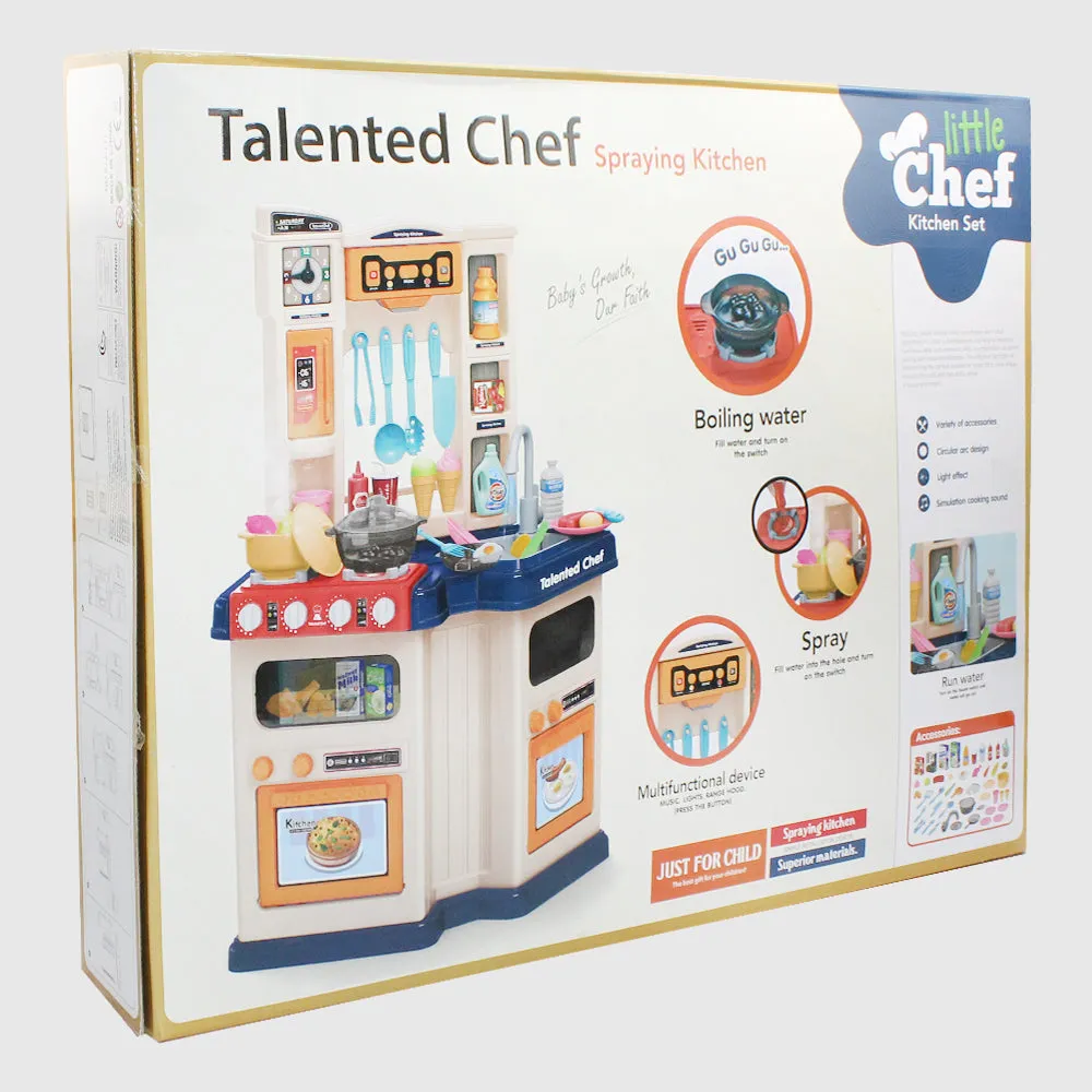 Little Chef - Talented Chef Spraying Kitchen Toy Set 67 Pieces