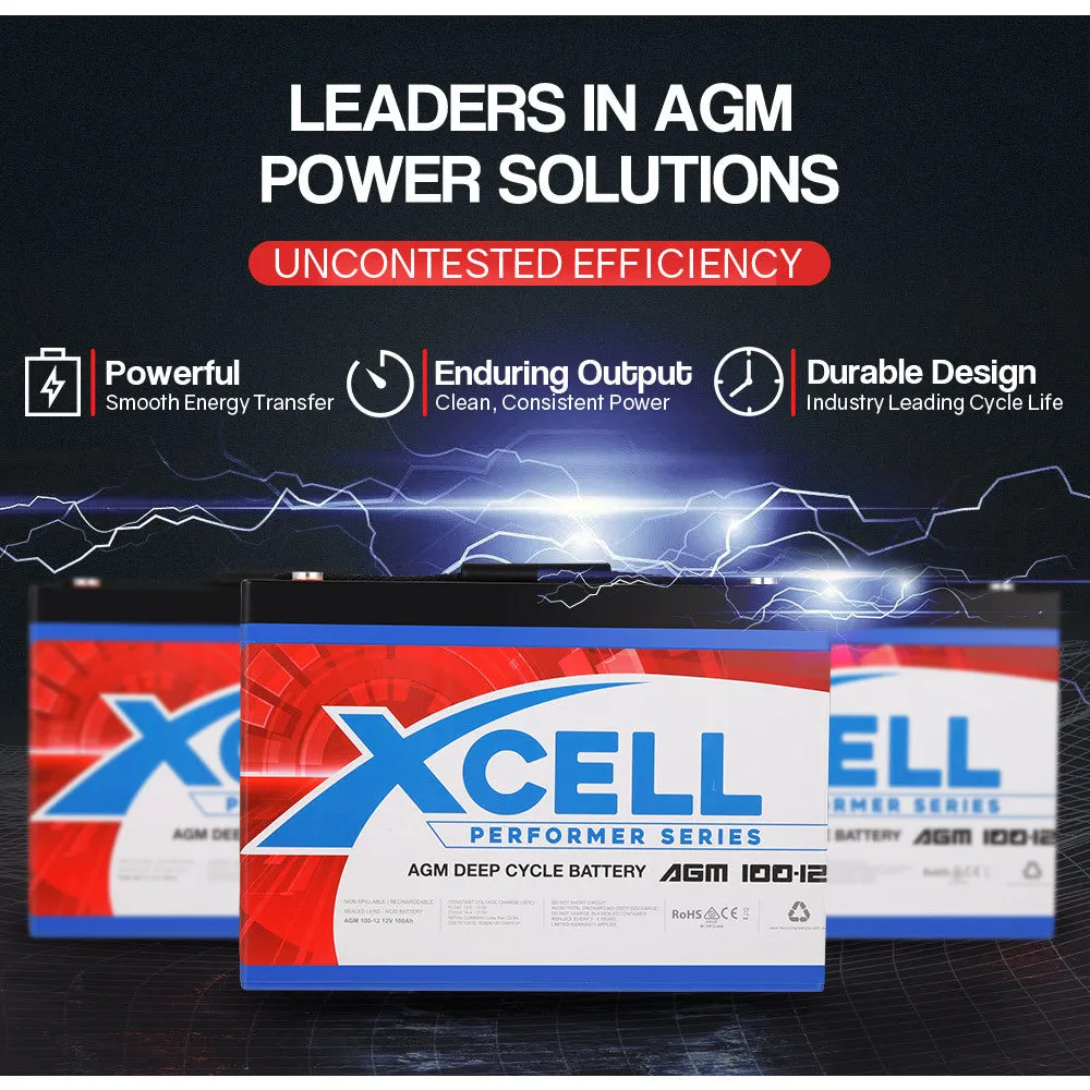 Maintenance-Free 50Ah AGM Deep Cycle Battery - 12V, X-Cell