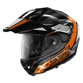 Nolan X-552 Adventure Dinamo Carbon Orange Motorcycle Helmet