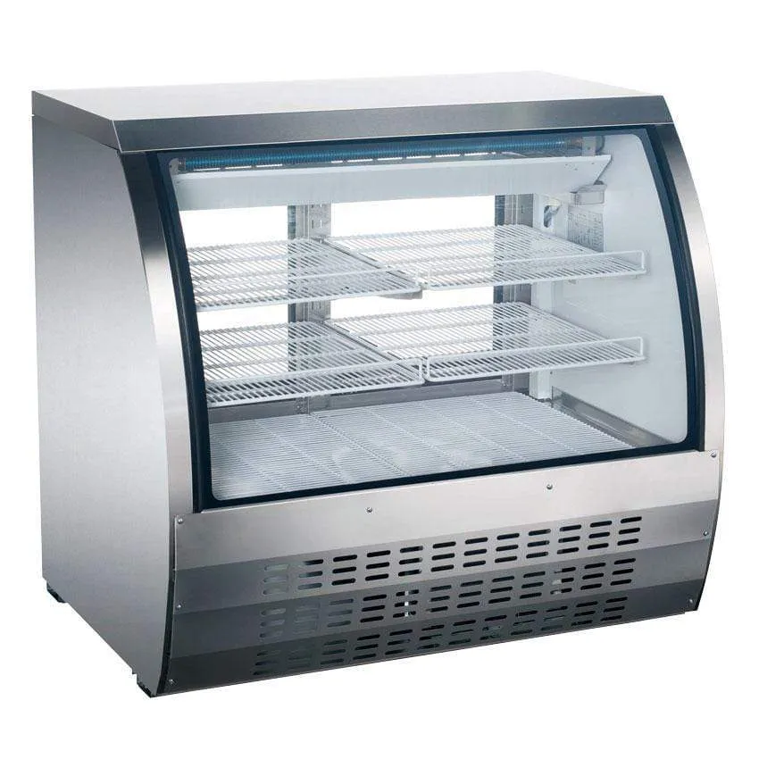 OMCAN 36" Refrigerated Floor Showcase with Stainless Steel Exterior 50084