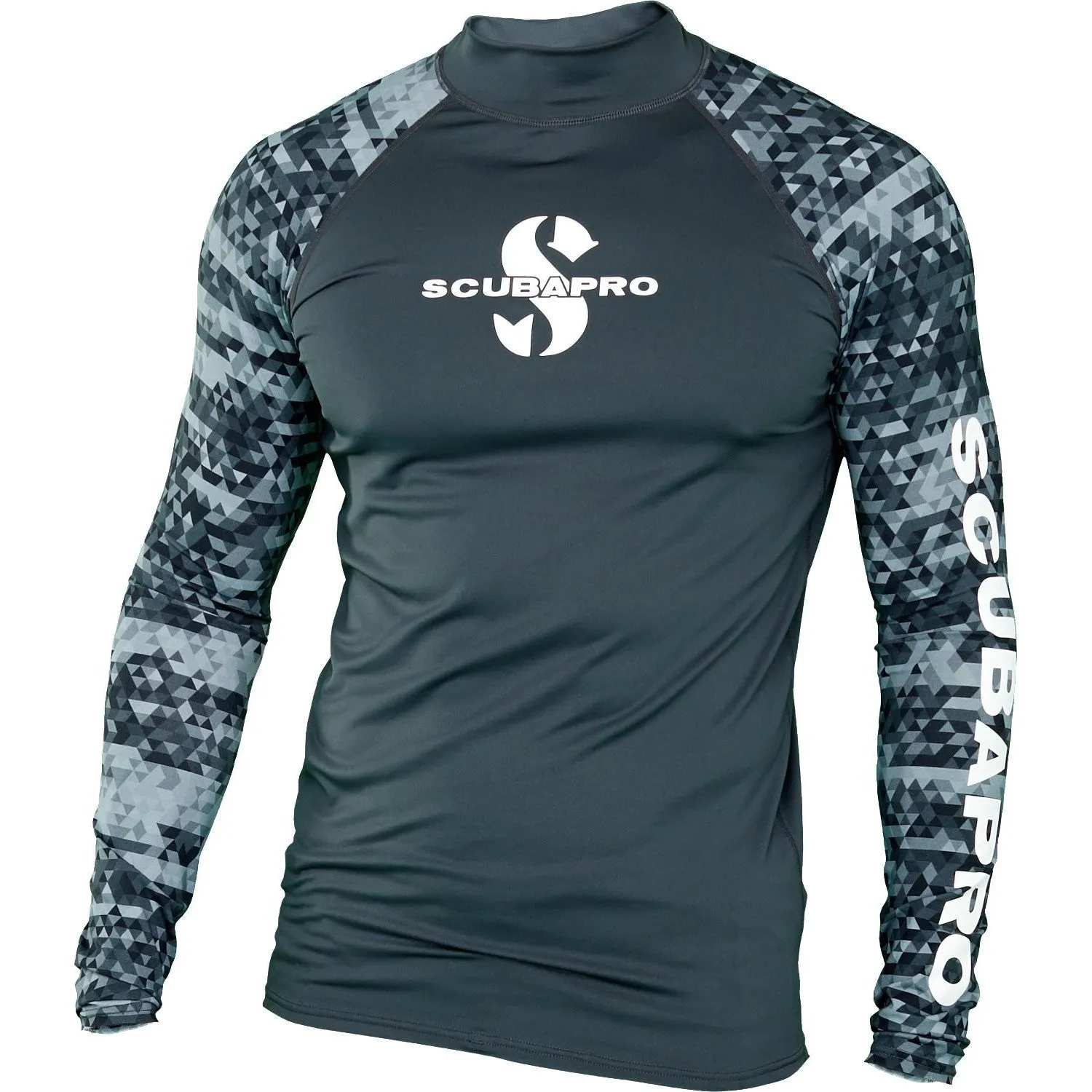 Open Box ScubaPro Men's UPF 50 Long Sleeve Rash Guard - Medium - Graphite