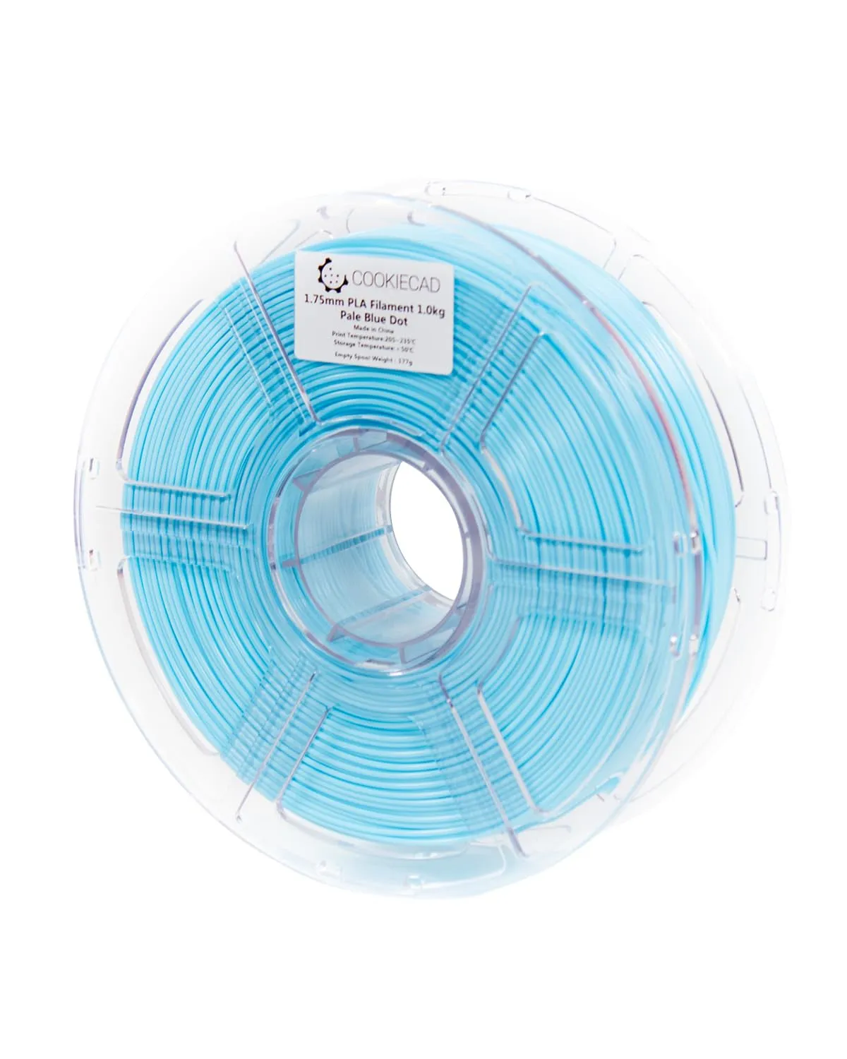 Pale Blue Dot PLA 3D Printer Filament, Pastel PLA Filament, 1.75Mm, 1Kg, Jam-Free 3D Filament