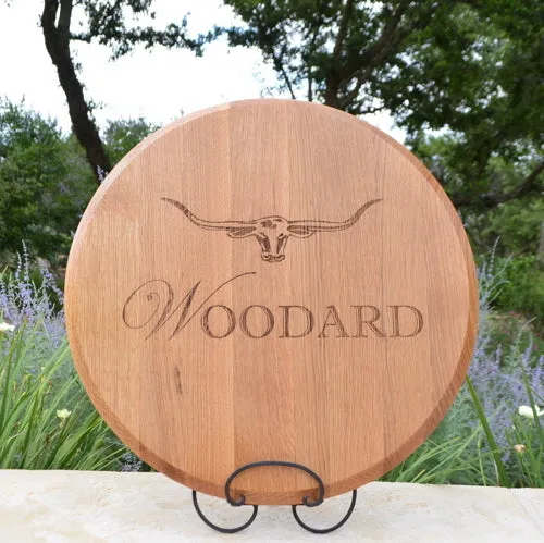 Personalized Oak Lazy Susan