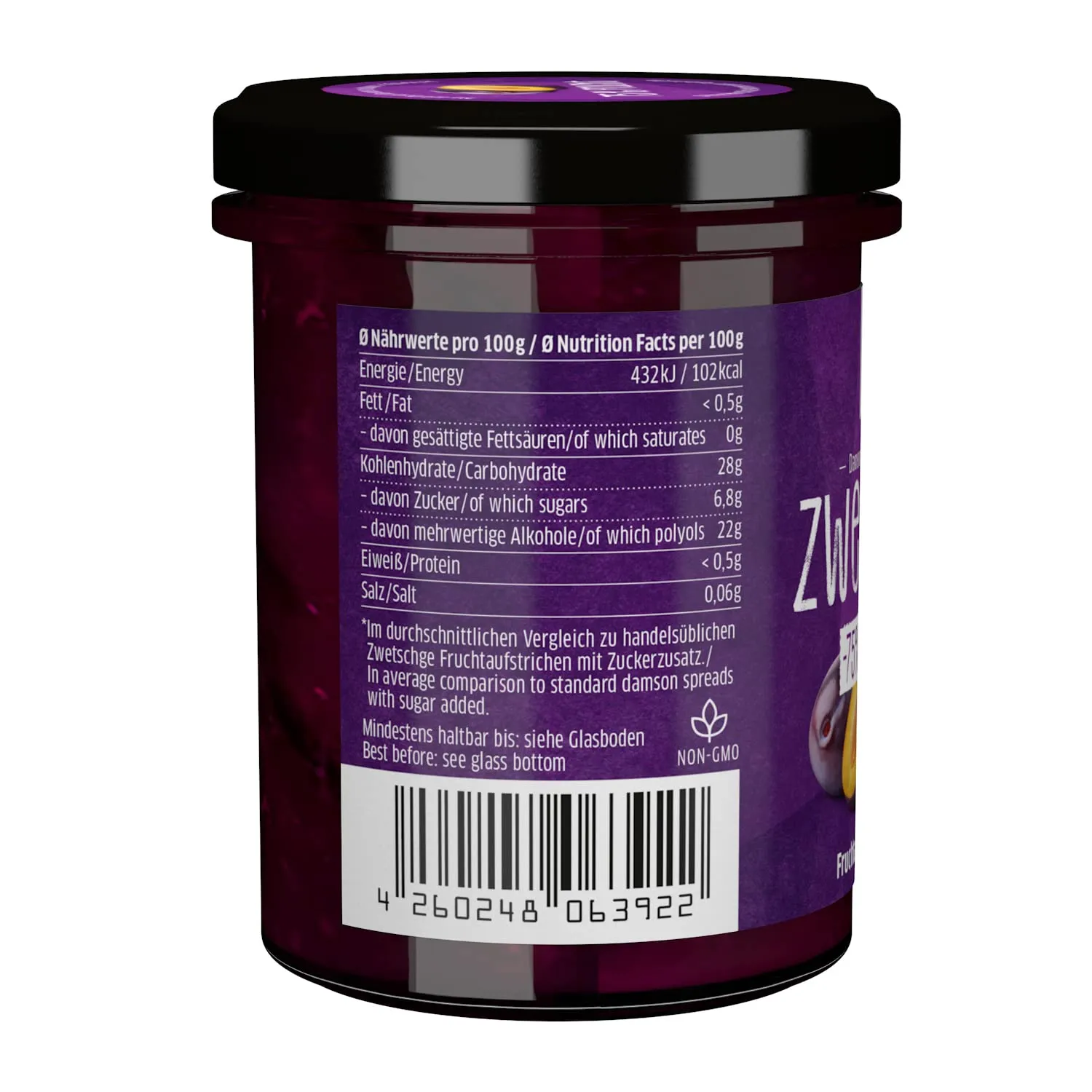 Plum Jam 75.3% fruit content