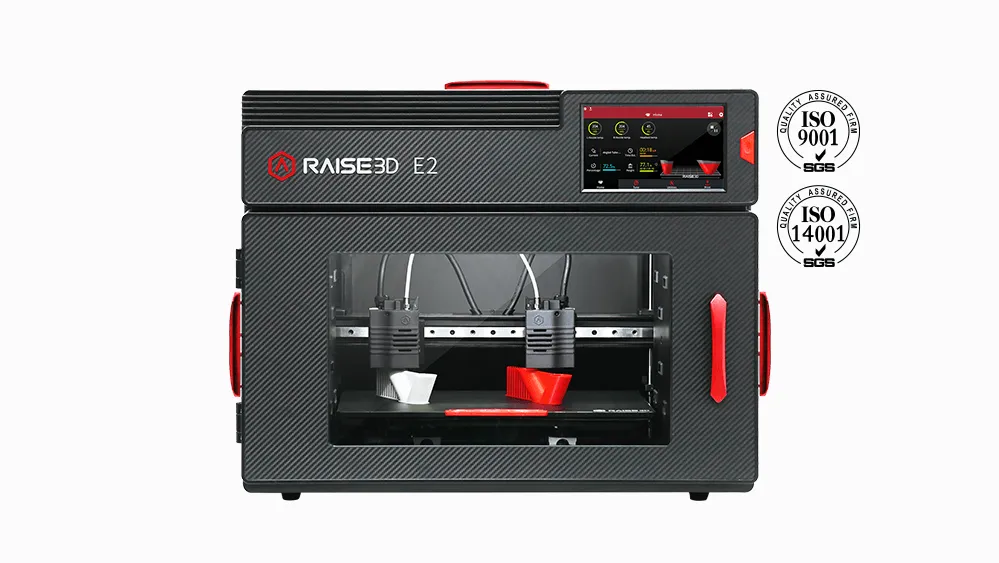 Raise3D E2 Desktop 3D Printer - Includes Auto Leveling and IDEX