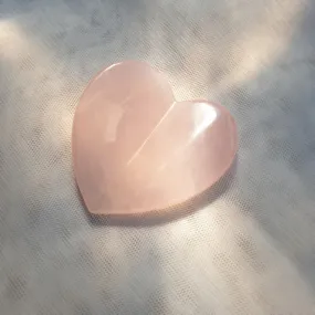 Romance Heart Gua Sha Rose Quartz