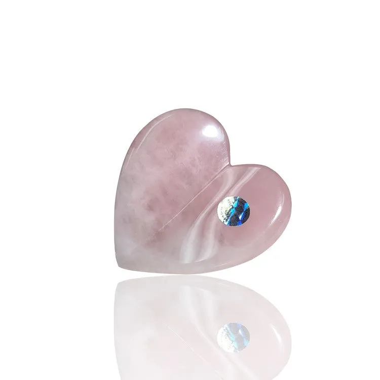 Romance Heart Gua Sha Rose Quartz