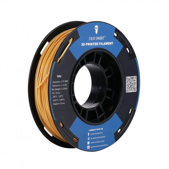 Small-Spool TPU Flexible Filament 1.75mm 250g/0.55lb