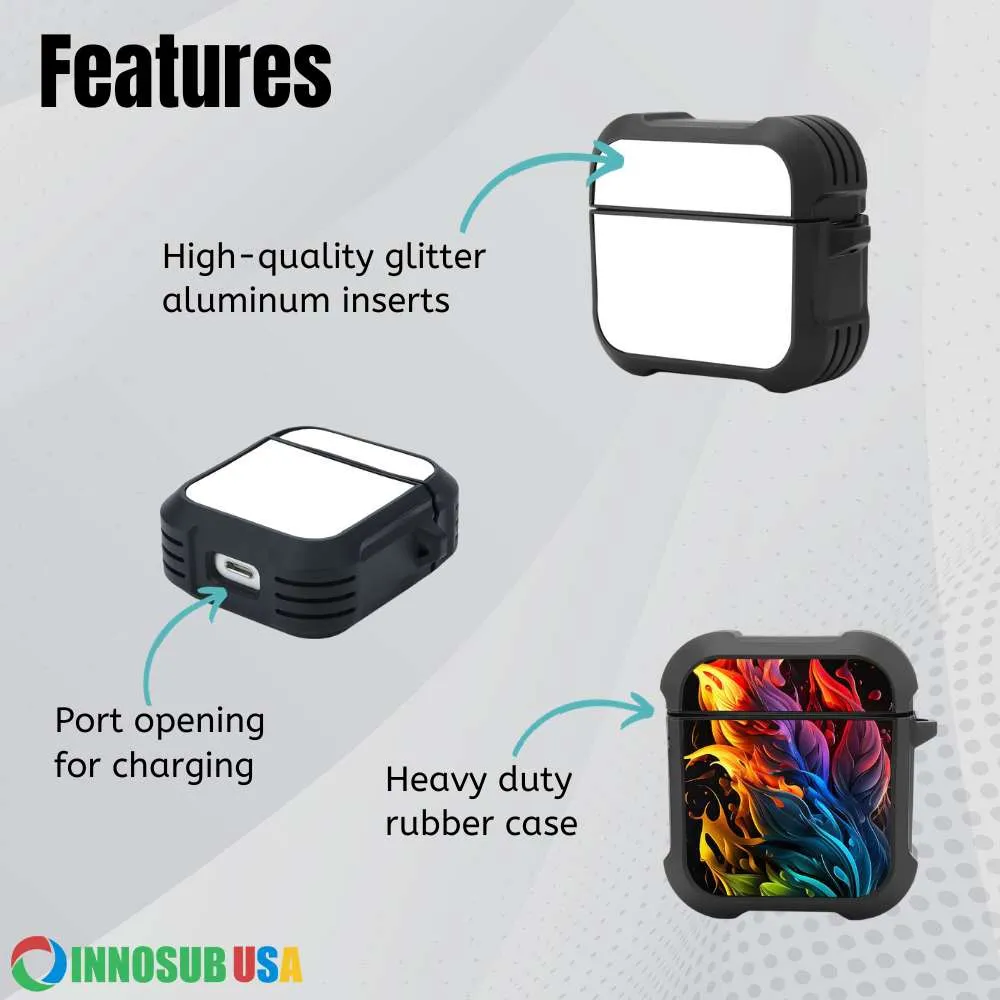 Sublimation Blanks AirPods Case 3/ 2 / 1 / AirPods Pro  | Plastic Case / Rubber Case