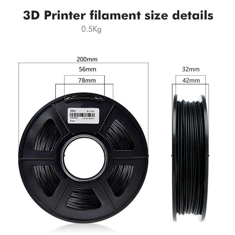 SUNLU TPU 2x500g Flexible 3D Printer Filament: Make Bendy Models And Prints