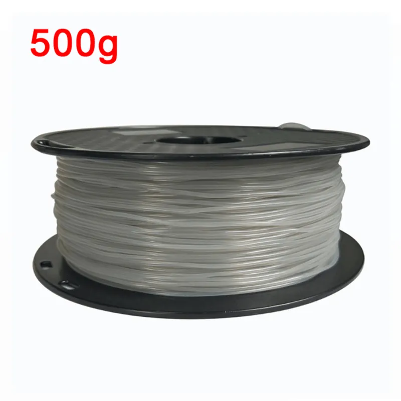 TPU 3D Printing Filament 1.75mm Flexible No Bubble Non-toxic 3D Printer Plastic Material TPU Filament 0.5KG/0.25KG