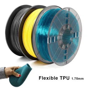 TPU 3D Printing Filament 1.75mm Flexible No Bubble Non-toxic 3D Printer Plastic Material TPU Filament 0.5KG/0.25KG