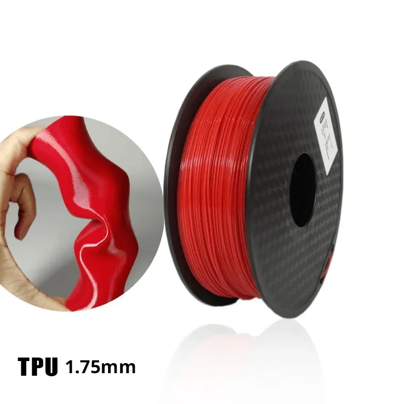 TPU 3D Printing Filament 1.75mm Flexible No Bubble Non-toxic 3D Printer Plastic Material TPU Filament 0.5KG/0.25KG