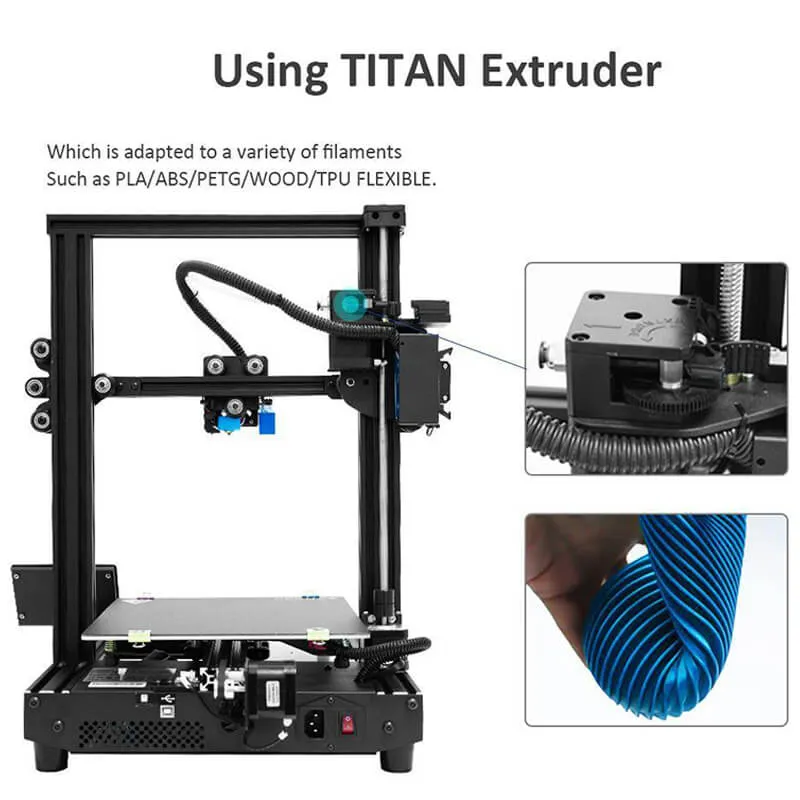 Tronxy XY-2 PRO Titan 3D Printer DIY Kit Print Size 255x255x245mm