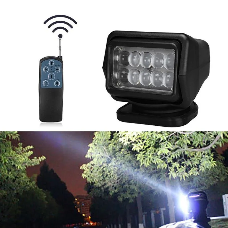 Ultra Power 50W 360º LED Remote Controlled Spotlight Search Light for SUV Boat