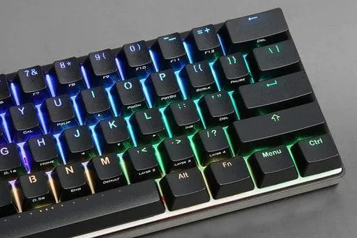 Vortex Poker 3 60% RGB Backlit 61 Keys Compact Mechanical Gaming Keyboard Cherry MX Brown Tactile Switch