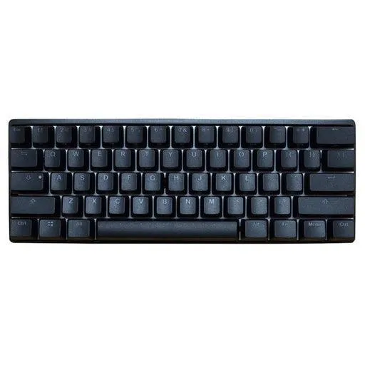 Vortex Poker 3 60% RGB Backlit 61 Keys Compact Mechanical Gaming Keyboard Cherry MX Silent Black Linear Quiet Switch