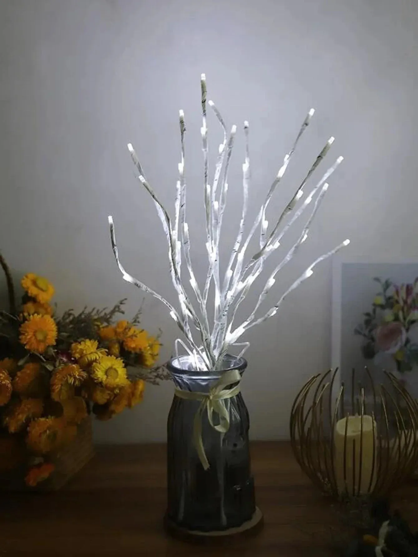 White Birch LED Branch Light – Battery-Powered Decor for Festive Events Christmas