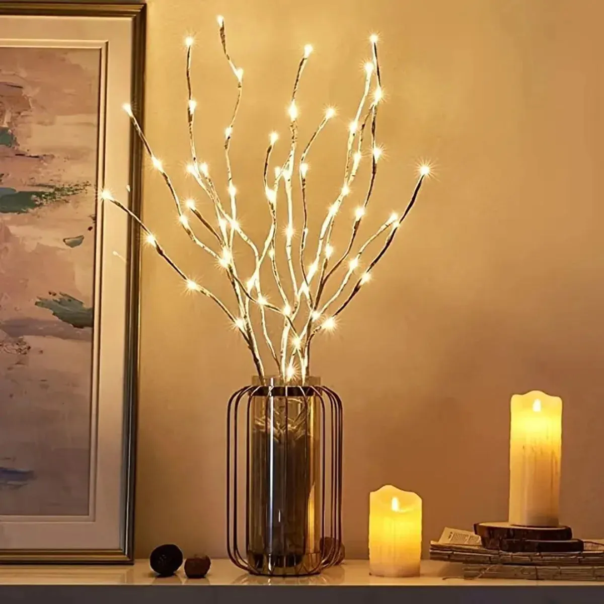 White Birch LED Branch Light – Battery-Powered Decor for Festive Events Christmas