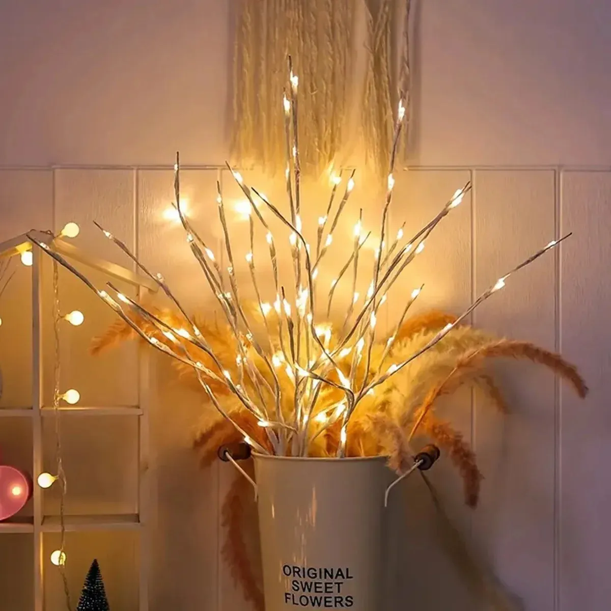 White Birch LED Branch Light – Battery-Powered Decor for Festive Events Christmas