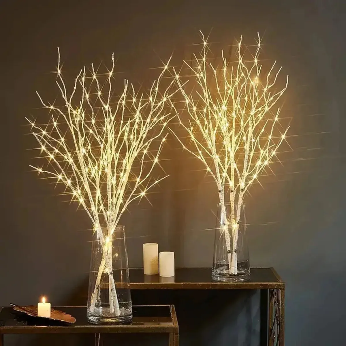 White Birch LED Branch Light – Battery-Powered Decor for Festive Events Christmas