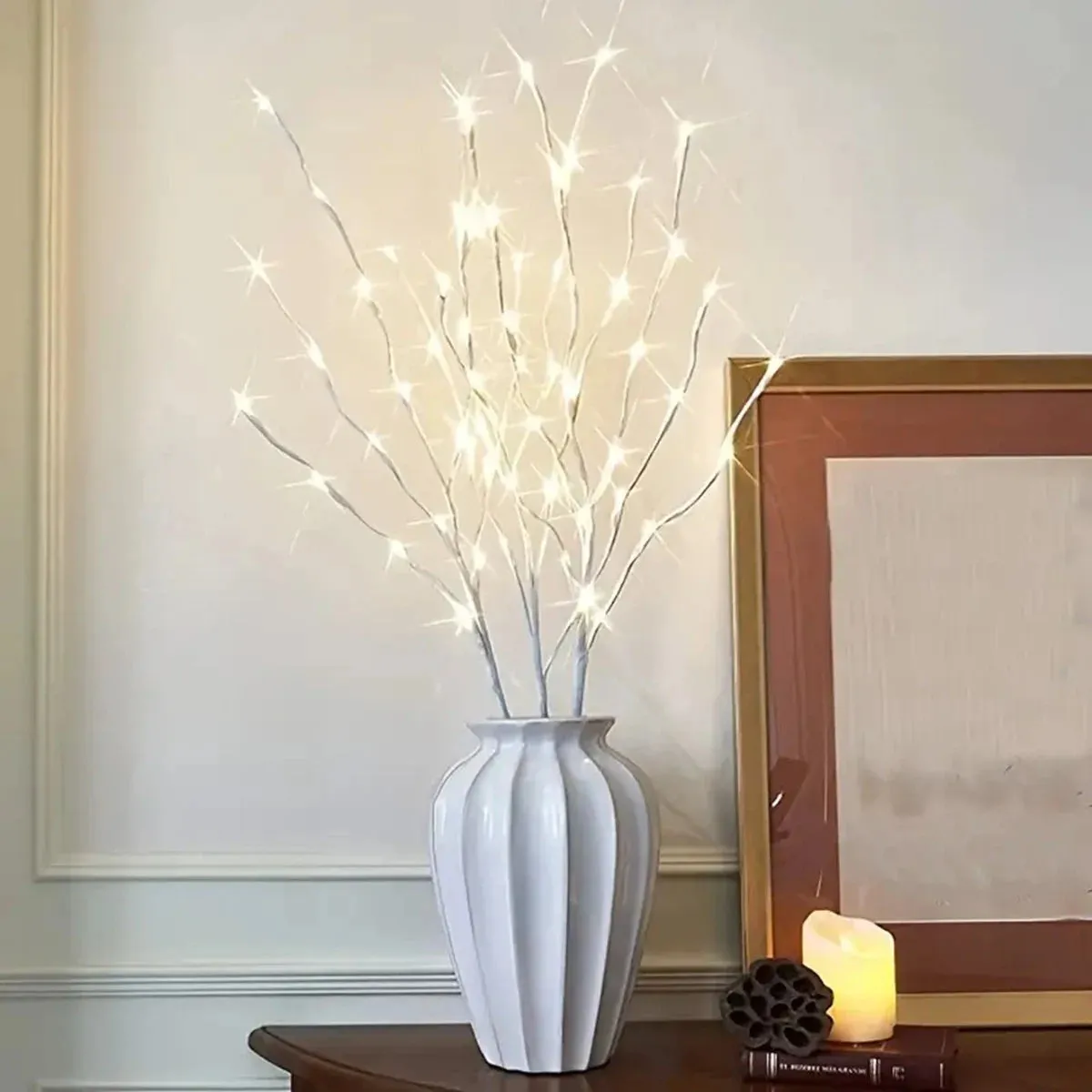 White Birch LED Branch Light – Battery-Powered Decor for Festive Events Christmas