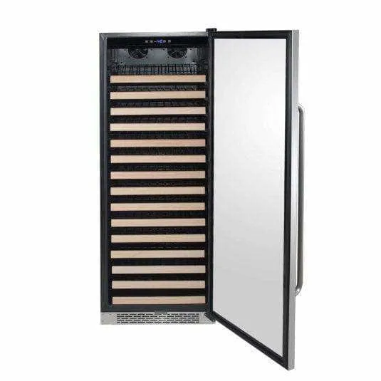 Whynter 166 Bottle Built-in Stainless Steel Compressor Wine Refrigerator BWR-1662SD