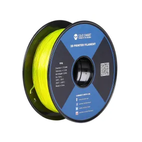 Yellow, Flexible TPU Filament 1.75mm 0.8kg/1.76lb