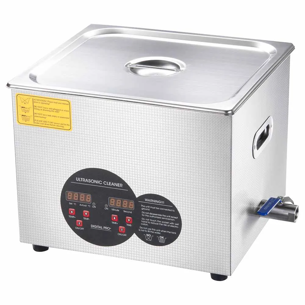 Yescom 15L Stainless Steel Digital Ultrasonic Cleaner Machine